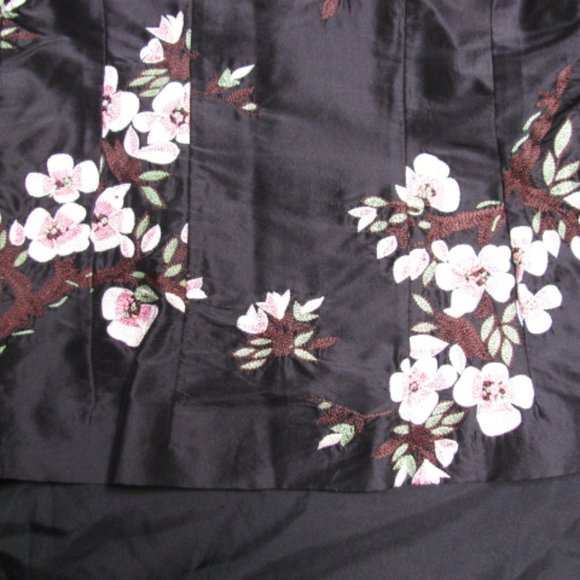 COLLETTE DINNIGAN SILK BLAZER  3D CHERRY BLOSSOM - Picture 10 of 12